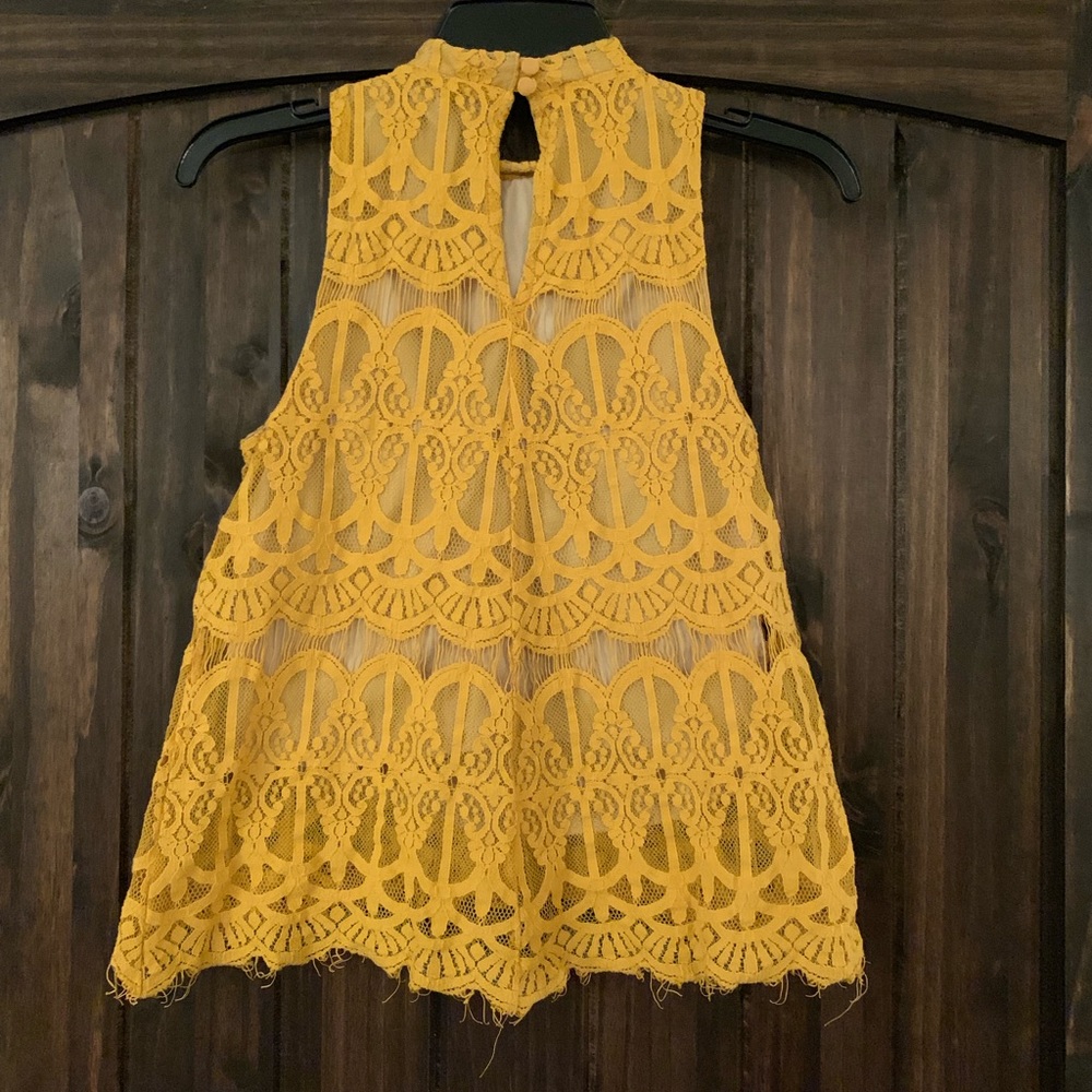 Mustard Yellow Lace Cami